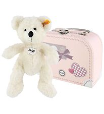 Steiff Bamse i Kuffert - Lotte - 28 cm - White