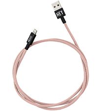 Design Letters Lightning Kabel - 1 m - Pudderrosa