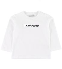 Dolce & Gabbana Bluse - Hvid m. Logo