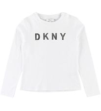 DKNY Bluse - Hvid m. Logo