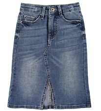 Grunt Maxi Nederdel - Janni - Blå Denim