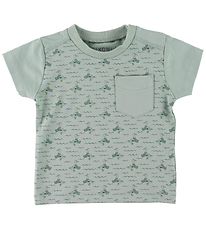 Fixoni T-shirt - Stvet Grn m. nder/Blger