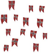 That's Mine Wallstickers - 14 stk - Norsk Flag