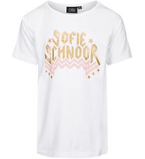 Petit by Sofie Schnoor T-shirt - Felina - Hvid m. Guld/Rosa Petit by Sofie Schnoor T-shirt - Felina - Hvid m. Guld/Rosa