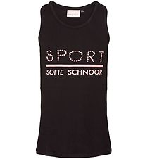 Sport by Sofie Schnoor Top - Pi - Sort/Rosa m. Logo