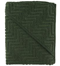 Filibabba Badeslag - Zigzag - 90x90 cm - Dark Green