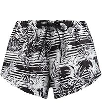 Puma Badeshorts - Sort/Hvid