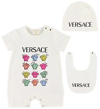 Versace Gaveske - Sommerdragt/Hue/Savlesmk - Hvid m. Print