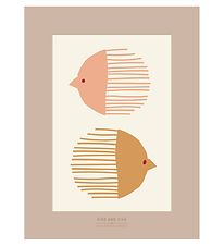 Vissevasse Plakat - 50x70 - Bird And Fish