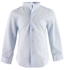 Emporio Armani Skjorte - Blå/Hvidstribet