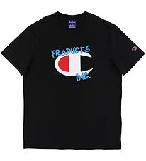 Champion Fashion T-shirt - Sort m. Logo