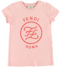 Fendi T-shirt - Rosa m. Logo