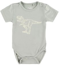 Petit by Sofie Schnoor Body k/æ - Aske - Mint m. Dinosaurus Petit by Sofie Schnoor Body k/æ - Aske - Mint m. Dinosaurus