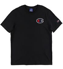 Champion Fashion T-shirt - Sort m. Logo