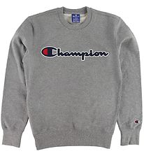Champion Fashion Sweatshirt - Gråmeleret m. Logo