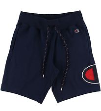 Champion Fashion Shorts - Bermuda - Navy m. Logo