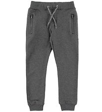Name It Sweatpants - NkmHonk - Noos - Mørkegråmeleret