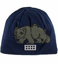 LEGO® Duplo Hue - Uld/Bomuld - LWAustin - Navy m. Isbjørn