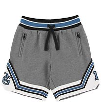 Dolce & Gabbana Sweatshorts - Grmeleret m. Hvid/Bl