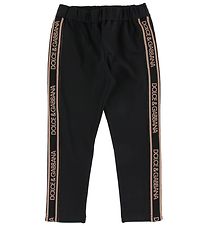 Dolce & Gabbana Leggings - Sort m. Logo