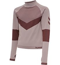 Hummel Bluse - HMLKith - Cropped - Gammelrosa m. Bordeaux