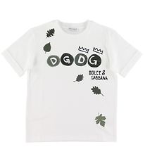Dolce & Gabbana T-shirt - Hvid m. Blade