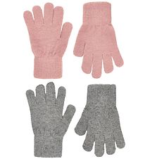 CeLaVi Handsker - Uld/Nylon - 2-pak - Mistey Rose/Grmeleret