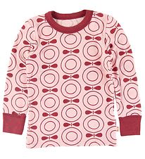 Katvig Bluse - Uld - Rosa m. bler