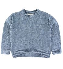 Stella McCartney Kids Striktrje - Uld - Donegal - Petroleum