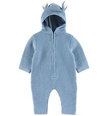 Stella McCartney Kids Heldragt - Uld/Bomuld - Horse - Blå Stella McCartney Kids Heldragt - Uld/Bomuld - Horse - Blå