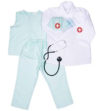 Den Goda Fen Udklædning - Doktorsæt - Hvid/Mint