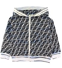 Fendi Cardigan - Lyseblå m. Logo