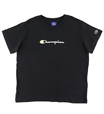 Champion Fashion T-shirt - Sort m. Logo