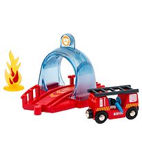 BRIO World Tunnel m. Brandtog - 4 Dele - Smart Tech Sound 33976