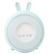 Rabbit & Friends Vækkeur m. Lys - 20x15x6 cm - Wake Up - Blå
