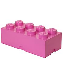 LEGO Storage Opbevaringsboks - 8 Knopper - 50x25x18 - Pink