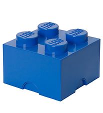 Lego Storage Opbevaringsboks - 4 Knopper - 25x25x18 - Blå