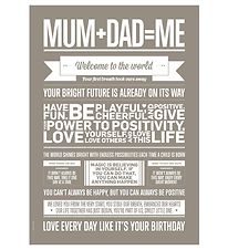 I Love My Type Plakat - 50x70 - Love Typography - Mum+Dad=Me