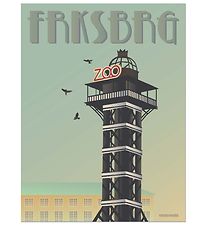 Vissevasse Plakat - 50x70 - Frederiksberg - Zoo Tårnet