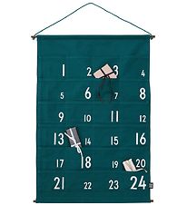Design Letters Julekalender - 73 cm - Mørkegrøn