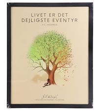H.C. Andersen Plakat - 40x50 cm - Livet Er Det Dejligste Eventyr