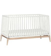 Leander Luna Babyseng - 140x70 - Hvid/Eg