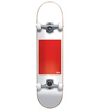 Globe Skateboard - 8'' - G0 Block Serif Complete - Hvid/Rd