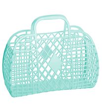 Sun Jellies Stor Foldekurv - Retro - Mint