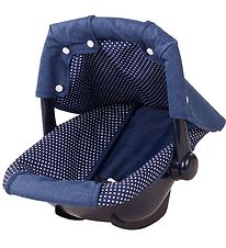 Gtz Autostol Til Dukker - Denim & Spots