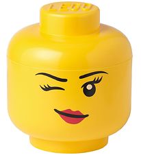 Lego Storage Opbevaringsboks - Stor - Hoved - 27 cm - Blinke
