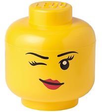 LEGO Storage Opbevaringsboks - Stor - Hoved - 27 cm - Blinke