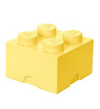 Lego Storage Opbevaringsboks - 4 Knopper - 25x25x18 - Cool Yello