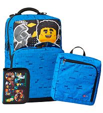 LEGO® Skoletaske m. Gymnastikpose/Penalhus - City - Police Adven