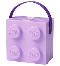 LEGO Storage Madkasse - 11,5x15,5x15,8 - 4 Knopper - Lavender